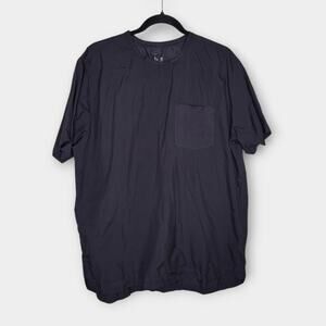 Topo Design Lightweight Black 100% Nylon Short Sleeve Shirt Men's Lg